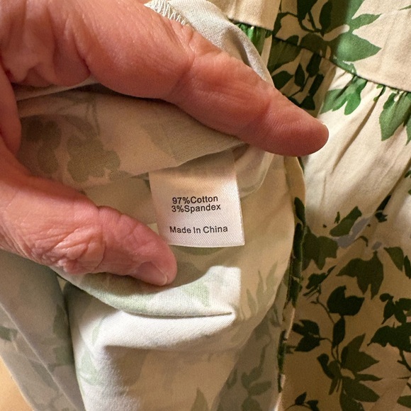 NWT Tuckernuck Royal Floral Shirt Dress - Picture 7 of 8